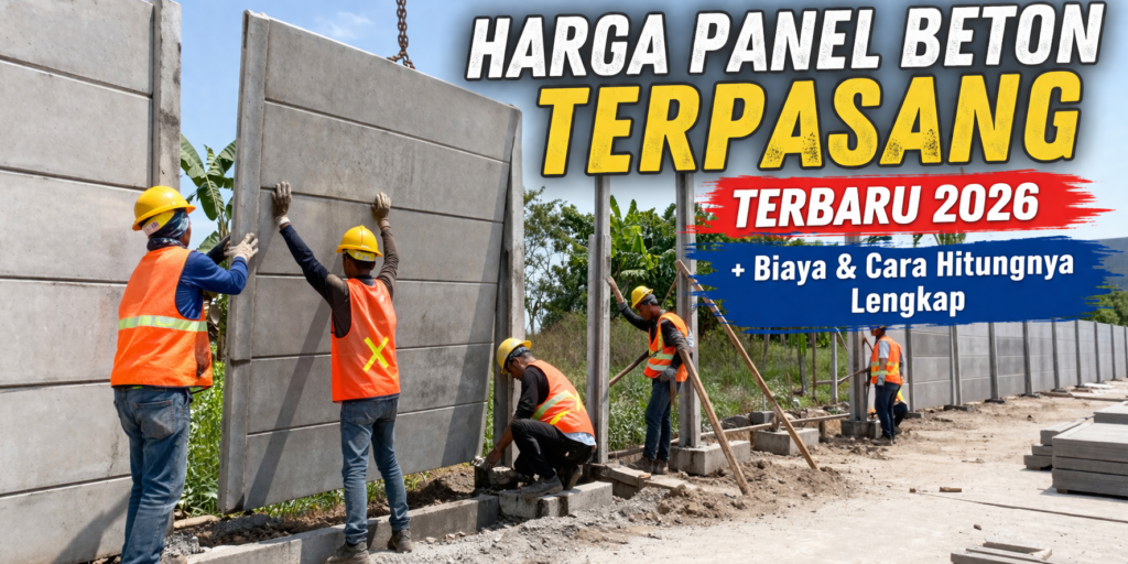 Harga Panel Beton Terpasang Terbaru 2026 + Biaya & Cara Hitungnya Lengkap