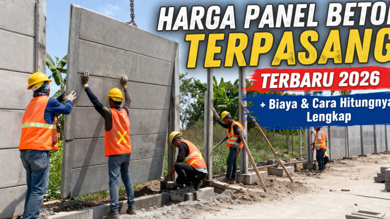 Harga Panel Beton Terpasang Terbaru 2026 + Biaya & Cara Hitungnya Lengkap