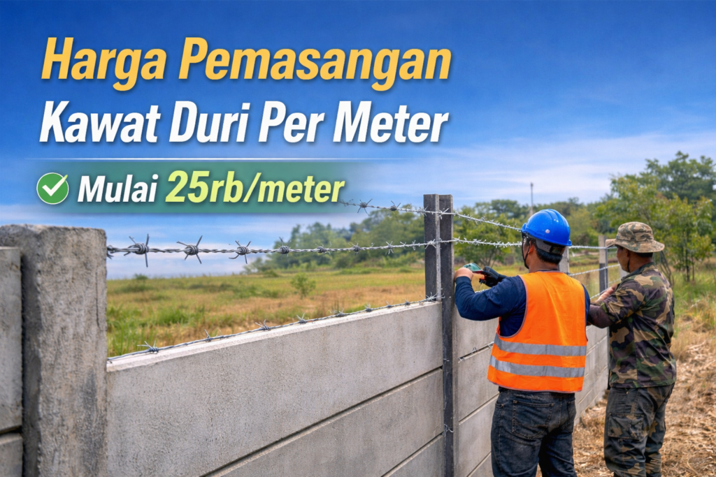 Harga Pemasangan Kawat Duri Per Meter Terbaru 2026: Murah, Cepat, dan Tahan Lama